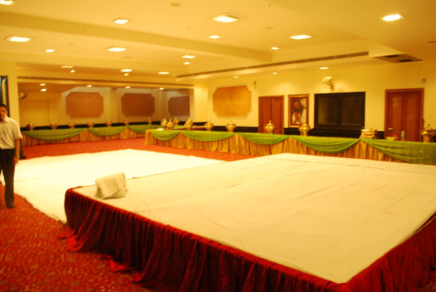 Banquet Stage Preparation